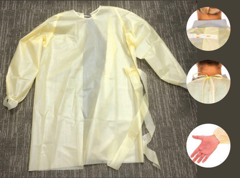 Isolation Gown Level 2 FDA AAMI Certification